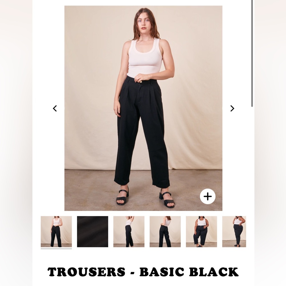 NEW Big Bud Press Trousers in Basic Black Size Large